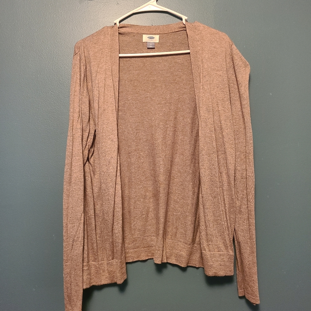 Old navy large cardigan tan color